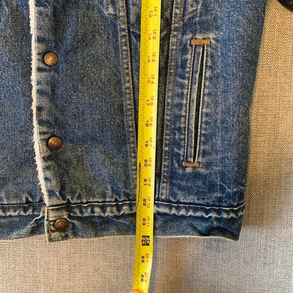 Vintage 70s Levi's Sherpa Trucker denim Jacket San Francisco - Picture 7 of 8
